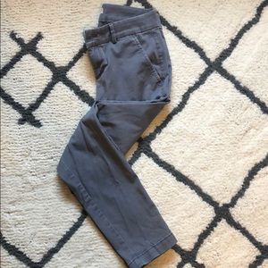 Size 0 Grey Girlfriend Chinos from The Loft.